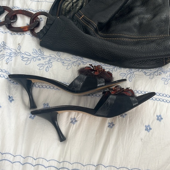 Enzo Angiolini black kitten heels - Picture 2 of 8